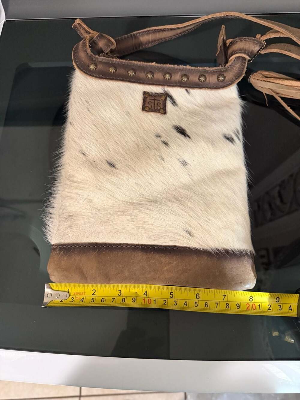 STS Ranchwear Cowhide Leather Crossbody Purse